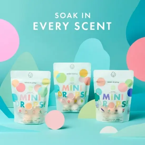 Dabble & Dollop Mini Bath Bombs - Fresh Fruit - 12ct/0.8oz image {4}