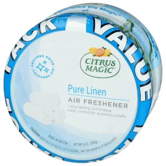 Citrus Magic Solid Air Freshener - Pure Linen - 2pk image {2}
