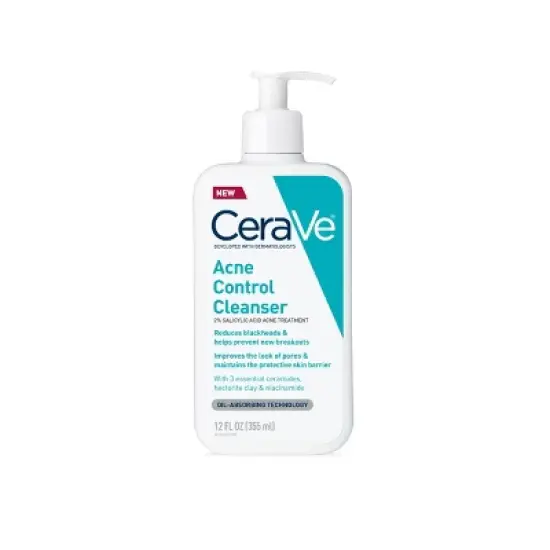 CeraVe Acne Face Cleanser with 2% Salicylic Acid and Purifying Clay for Oily Skin image {5}