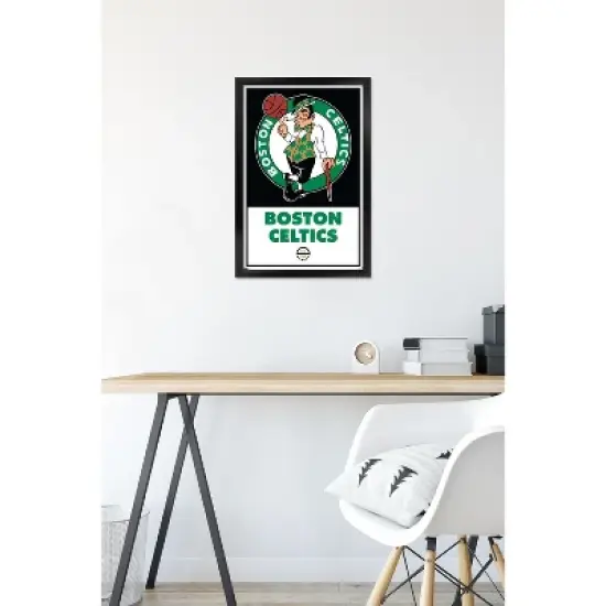 Trends International NBA Boston Celtics - Logo 21 Framed Wall Poster Prints image {5}