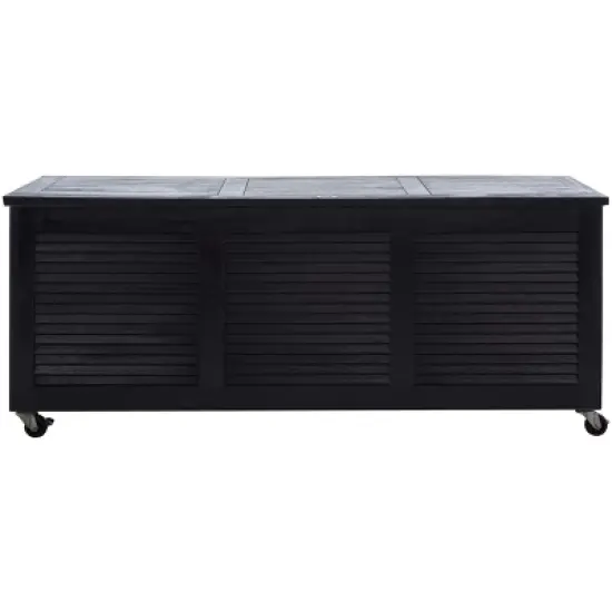 Elina 47.2 Inch L Outdoor Cushion Deck Box  - Safavieh image {14}