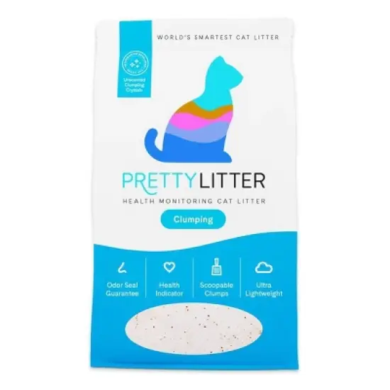 PrettyLitter Unscented Clumping Low Dust Light Weight Cat Litter - 10lbs image {9}