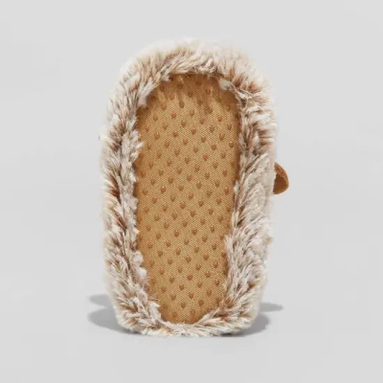 Baby Holiday Red Nose Rudolf Bootie Slippers - Wondershop&trade; Brown image {3}