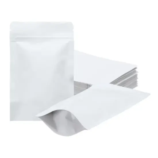 Unique Bargains Sealable Foil Lining Resealable Packaging Zipper Food Storage Pouches 50 Pcs image {5}