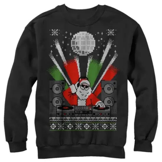 Men's Lost Gods Christmas DJ Santa Ugly Sweater Sweatshirt image {3}