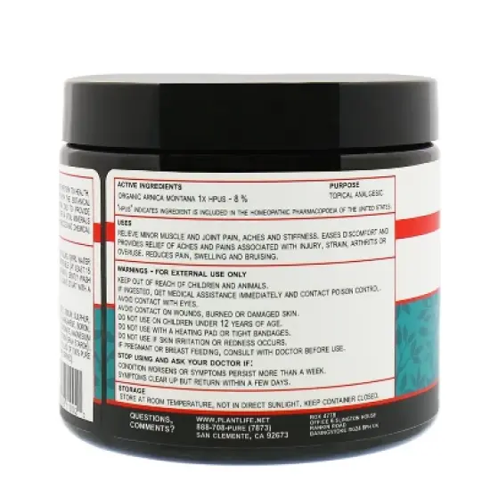 Arnica Relieve Bath Salt Soak for Sore Muscles, Joint Pain, and Post-Workout Recovery | Natural Mineral Body Care | Plantlife image {2}