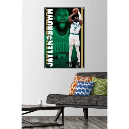 Trends International NBA Boston Celtics - Jaylen Brown 21 Unframed Wall Poster Prints image {1}