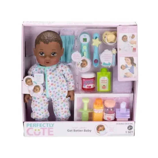 Perfectly Cute Get Better Baby Doll - Brown Hair/Brown Eyes image {1}