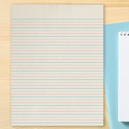 School Smart Zaner-Bloser Paper, 1/2 Inch Ruled, 8 x 10-1/2 Inches, 500 Sheets image {2}