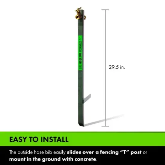 Yard Butler Hose Bib Extender - Outdoor Faucet Extender and Remote Spigot - Puts Your Garden Hose Where You Want It - IHBE-6 image {5}