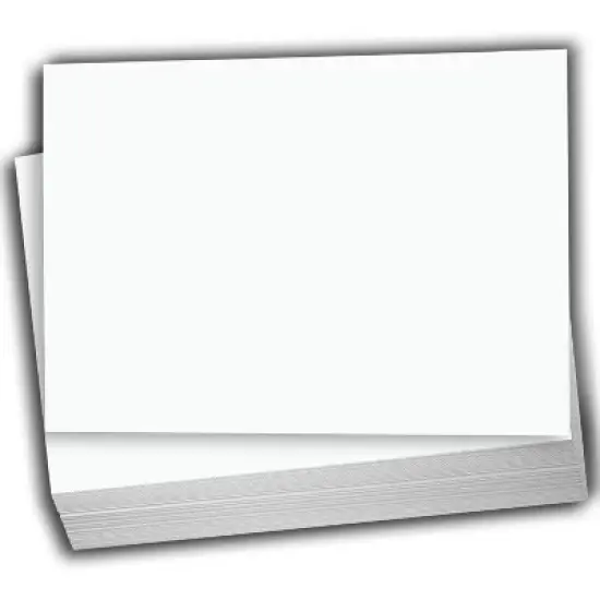 Hamilco White Cardstock Blank Index Flash Note & Post Cards - Flat 5 X 7" Paper 65 lb Cover for Printer - 100 Pack image {6}