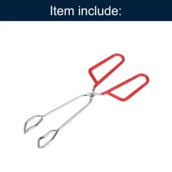 Unique Bargains Electroplating Comfort Grip Heat-Resistant Non-Slip Food Tongs image {2}