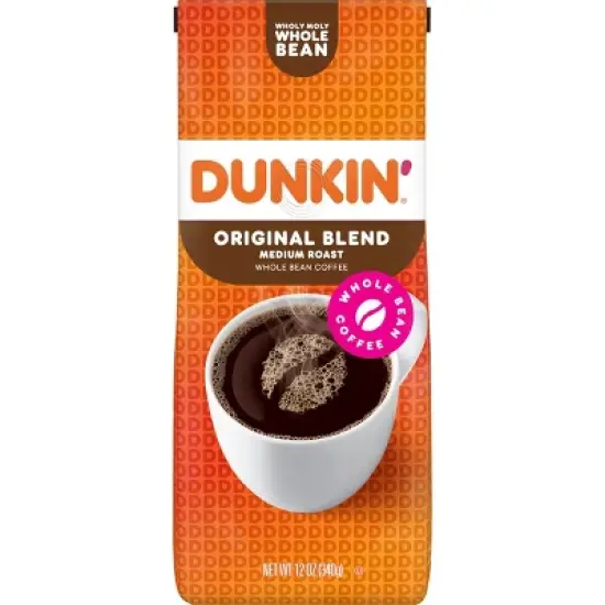 Dunkin' Original Blend Medium Roast Whole Bean Coffee image {6}