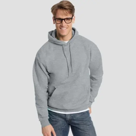 Hanes Men's EcoSmart Fleece Pullover Hooded Sweatshirt image {18}