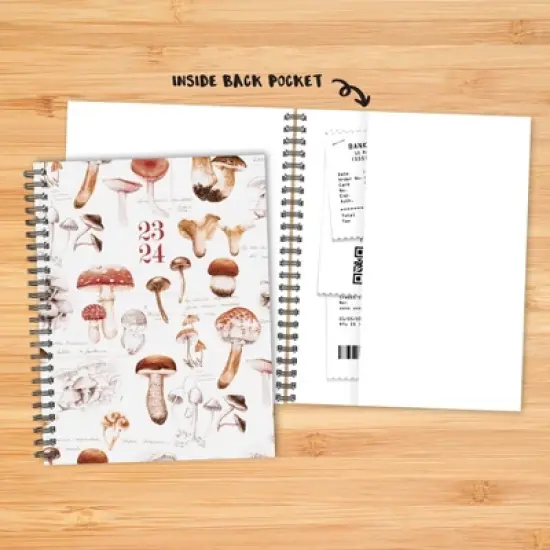 Willow Creek Press 2023-24 Academic Weekly Planner 6.5"x8.5" Softcover Mushroom Study image {4}