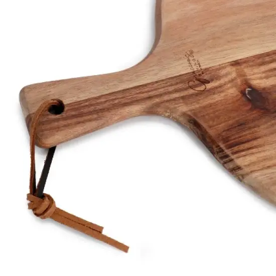 Gibson Elite 3 Piece Acacia Wood Charcuterie Serving Board and Cheese Knife Set in Brown image {3}