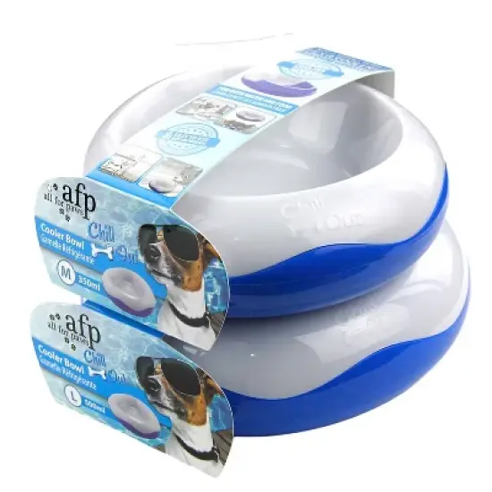 Allforpaws Dog Cooler Bowl, Keeps Water & Food Cool and Fresh for Hours, BPA Free image {11}