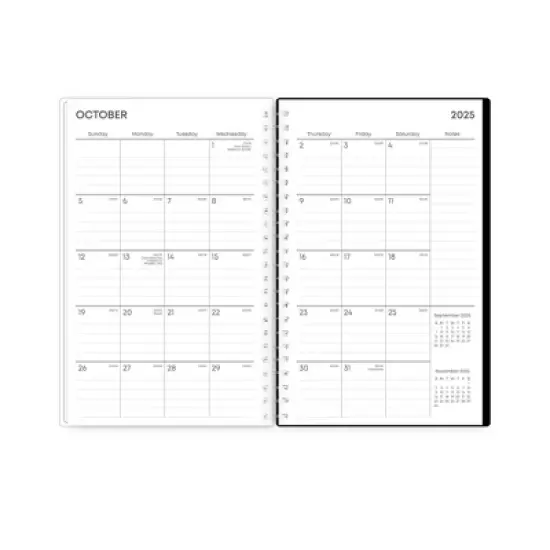 Blue Sky Weekly/Monthly Planner 5"x8" with Bookmark Andromeda Spiral image {5}