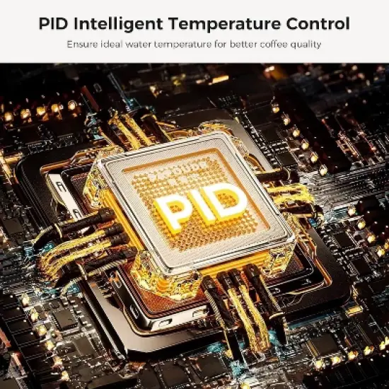 R.W.FLAME Espresso Machines with grinder, 20 Bar Professional Espresso Maker with Milk Frother Steam Wand&Removable Water Tan for Home,Stainless Steel image {6}