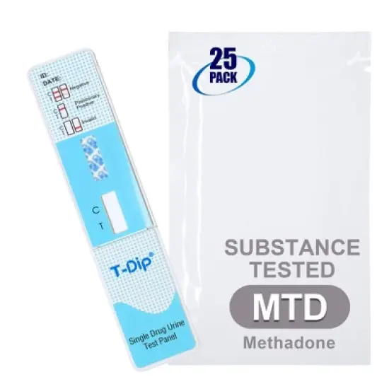 Mintegrity [25pk] - Methadone (MTD) Single Panel Drug Tests Card, Single Panel MTD Screen Urine Drug Test Card | MT-WDMT-114 image {5}