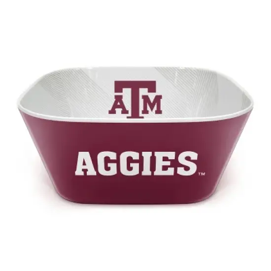 NCAA Texas A&M Aggies Serving Bowl: Melamine Rounded Square, 15 Volume image {1}
