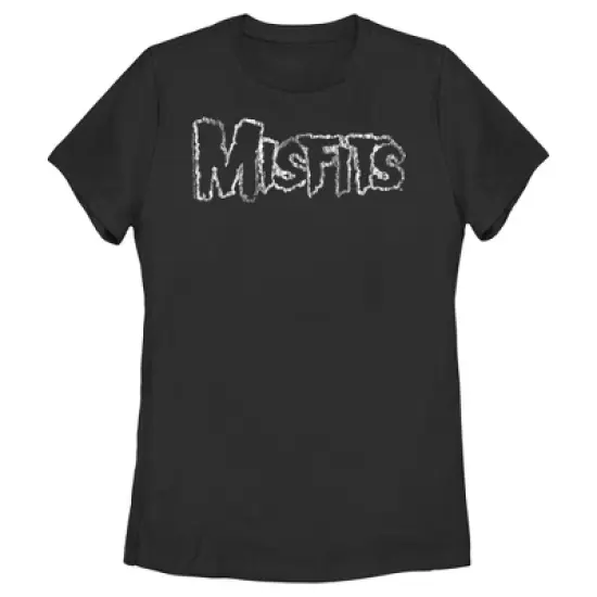 Women's Misfits Distressed Logo T-Shirt image {3}