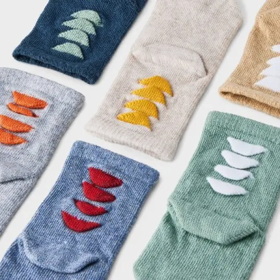 Toddler 6pk 'Dino' Crew Socks - Cat & Jack&trade; image {2}
