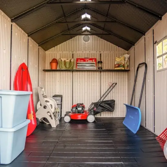 Lifetime 8 Ft. x 12.5 Ft. Outdoor Storage Shed,  Desert Sand (60395) image {8}