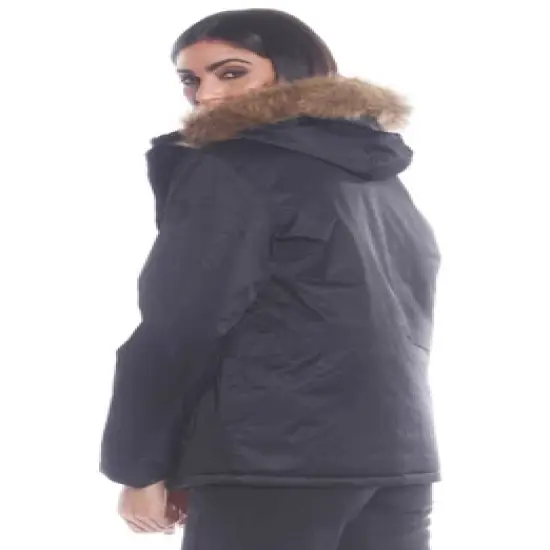 Members Only Women's Snorkel Solid Oversized Jacket image {3}