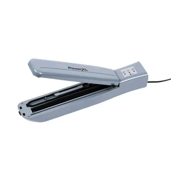 PowerXL Duo Nutrisealer Vacuum Sealer: Gray Food Sealer Machine, Metal & Plastic, Spot Clean, 90-Day Warranty image {1}