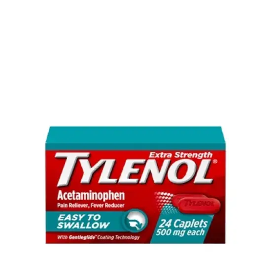 Tylenol Extra Strength Acetaminophen - Easy to Swallow Pain Reliever Caplets - 24 ct image {8}