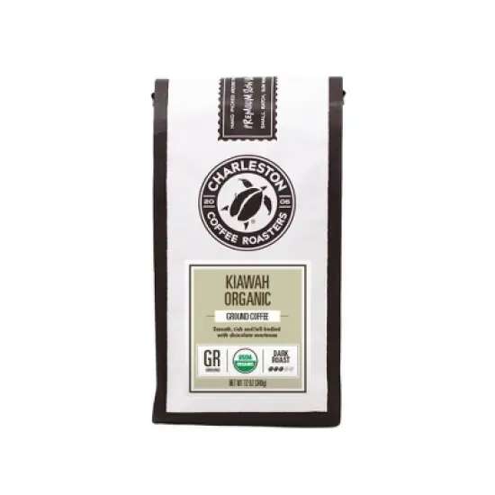 Charleston Coffee Roasters Kiawah Organic Ground Dark Roast Coffee - 12oz image {7}