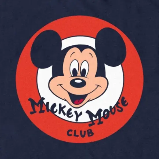 Men's Disney Mickey Mouse Club Mickey Face Logo T-Shirt image {1}
