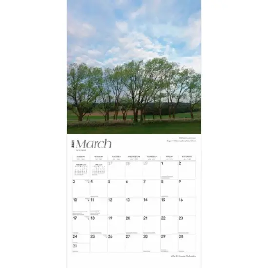 Browntrout 2023-2024 Wall Calendar 12"x12" Nebraska Wild & Scenic image {2}