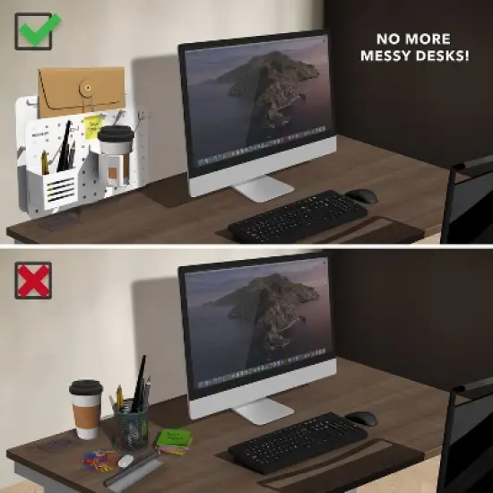 Mount-It! 360 Degree Rotating Pegboard and Organizer with Accessories image {3}