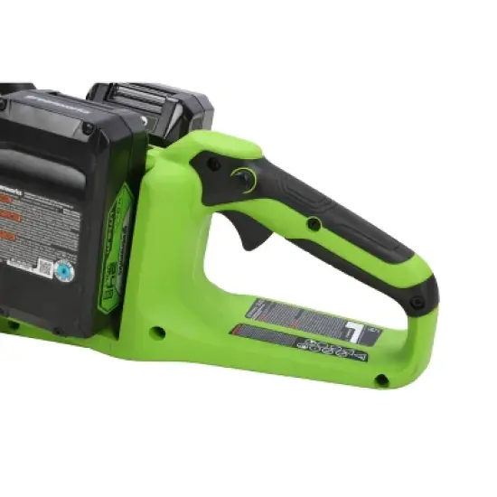 16" 24V 4Ah Power All Brushless Battery Powered Chainsaw with 2 USB Batteries & Dual Port Charger Included - Greenworks image {2}