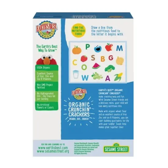 Earth's Best Organic Crunchin' Crackers Baby & Toddler Snacks - 5.3oz image {1}