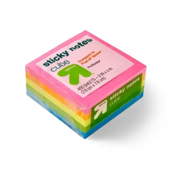 Sticky Notes Cube 3" x 3" - up&up&trade; image {1}