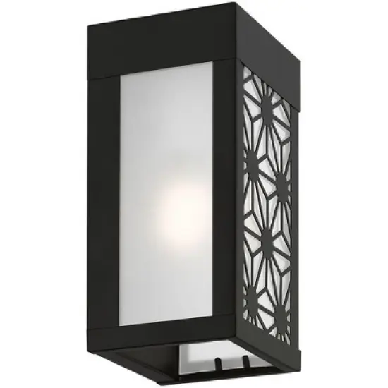 Livex Lighting Berkeley 1 - Light Wall Light in  Black image {1}