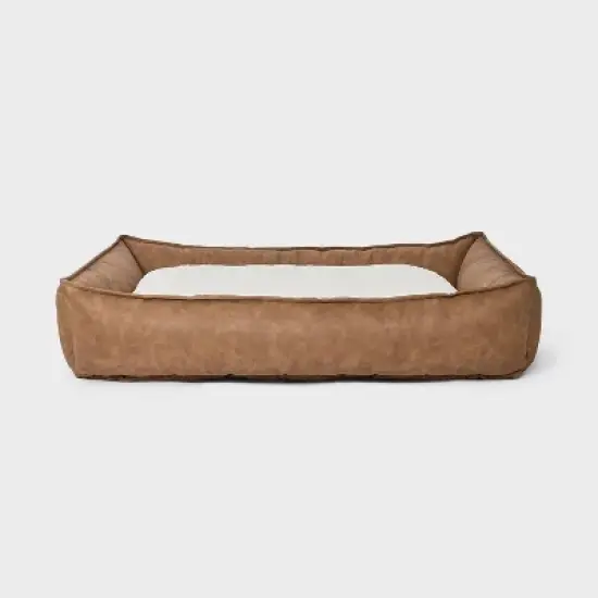 Cuddler Faux Leather Bolster Dog Bed - Boots & Barkley&trade; image {5}