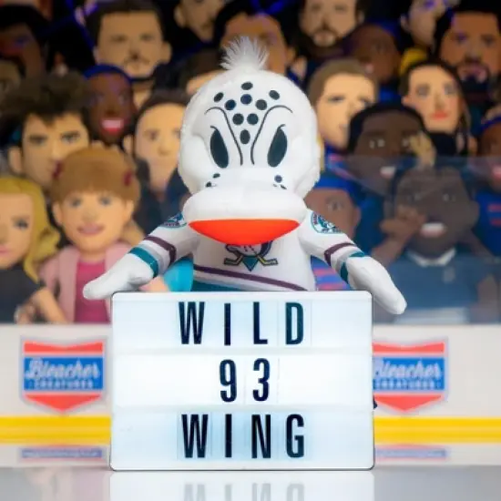 Bleacher Creatures Anaheim Ducks Wild Wing 10" Mascot Plush Figure (Teal Triangle Uniform) image {1}