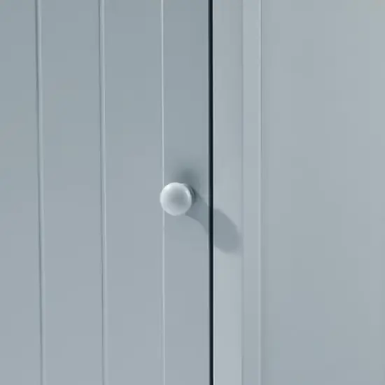 Contemporary Bathroom Triangle Storage Cabinet with Adjustable Shelves - ModernLuxe image {11}