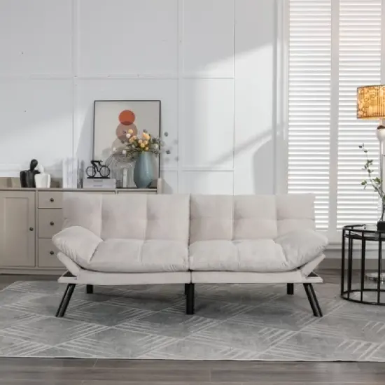 Airsurfer Modern Convertible Sofa Bed &uml;C Folding Sleeper Couch with Pillow-Top Tufted Cushions and Adjustable Backrest for Living Room image {13}