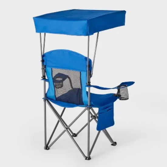 Mesh Canopy Camp Chair Blue - Embark&trade;: Portable Outdoor Seat with UV Protection image {2}