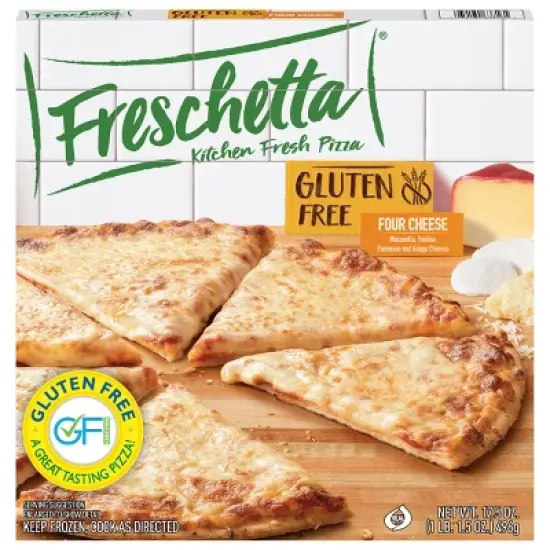 Freschetta Four Cheese Medley Gluten Free Thin Crust Frozen Pizza - 17.5oz image {7}