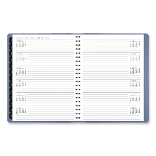 Contemporary Weekly/Monthly Planner, 11.38 x 9, Slate Blue Cover, 12-Month (Jan to Dec): 2026 image {2}