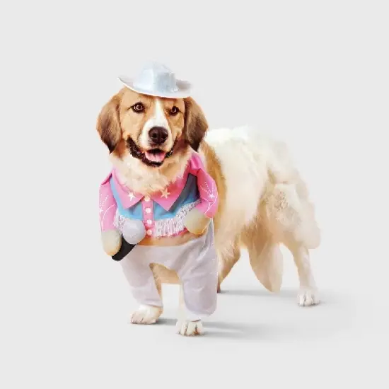 Glam Cowboy Dog and Cat Frontal Costume - Boots & Barkley&trade; Light Pink image {6}