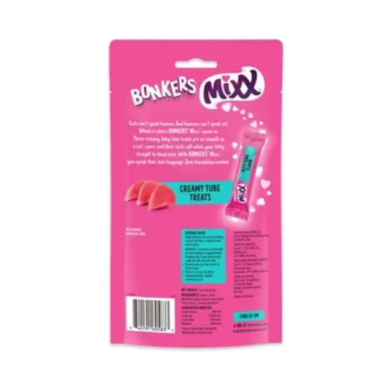 Bonkers Mixx Puree Tuna Flavor Cat Treats - 0.121lb/4ct image {10}