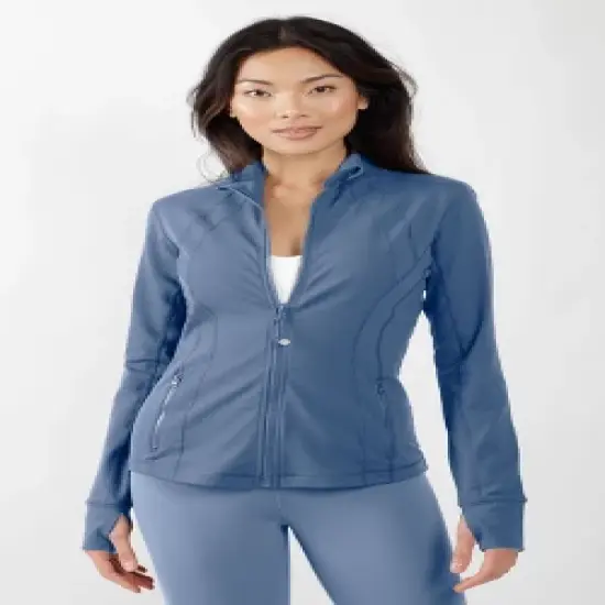 90 Degree By Reflex Womens Lightweight, Full Zip Running Track Jacket image {6}