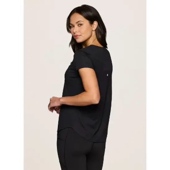 RBX Active Women's Short Sleeve T-Shirt Quick Drying Workout Top with Mesh Panels image {4}